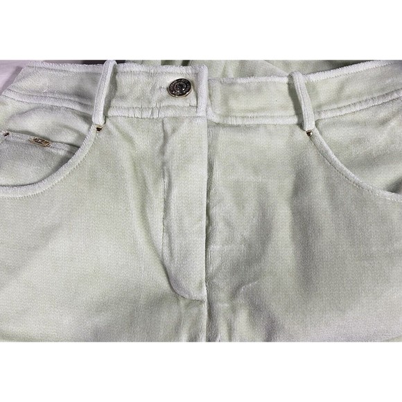 St. John Sport by Marie Gray Size 4 Velour Velvet Spring Green Pants Vintage - Picture 14 of 15